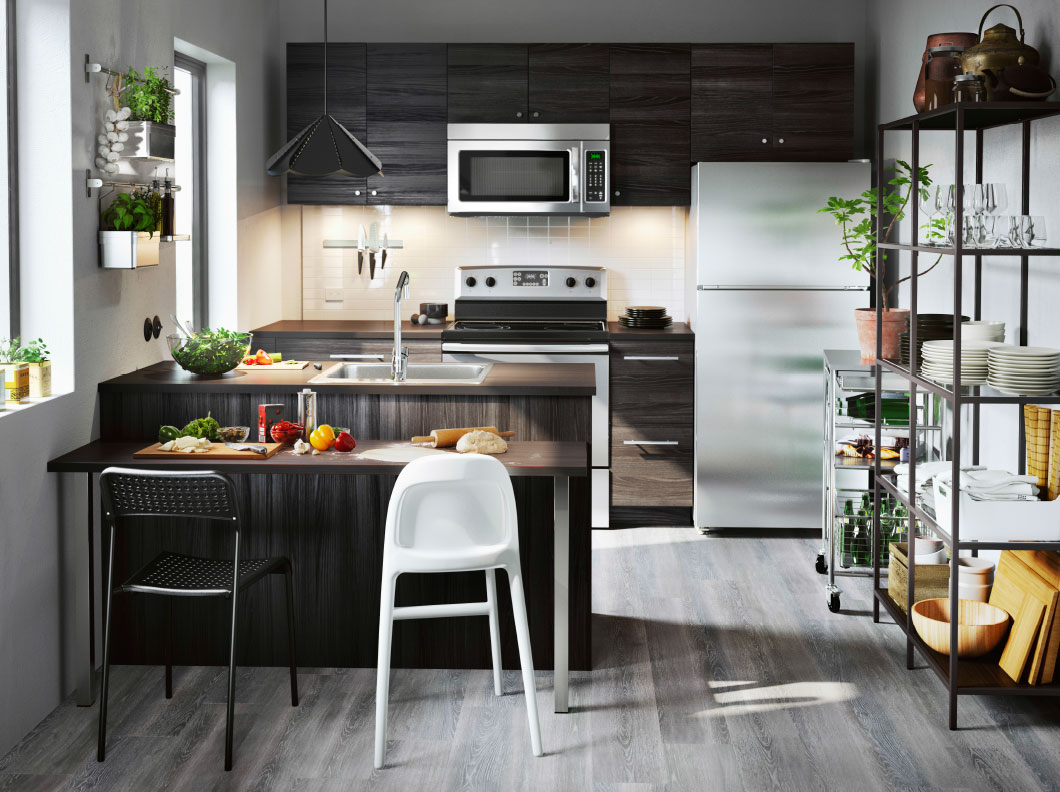 Small and stylish kitchen.